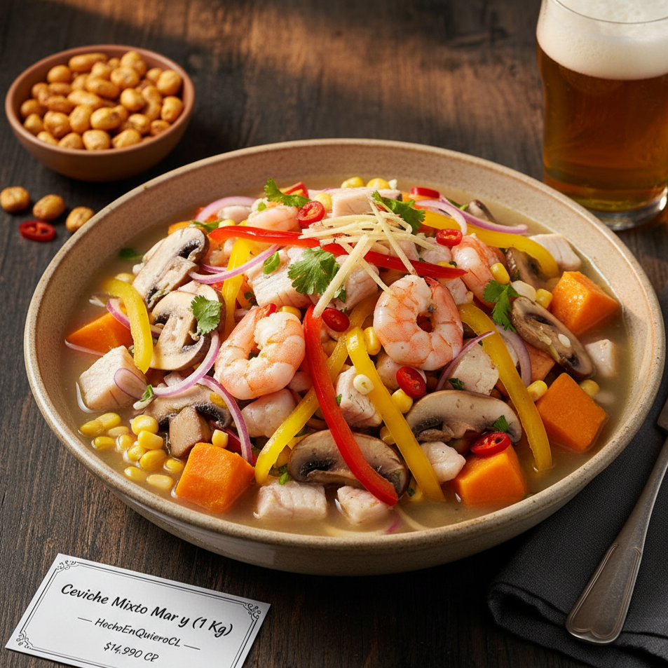 Ceviche Mixto Mar y Tierra