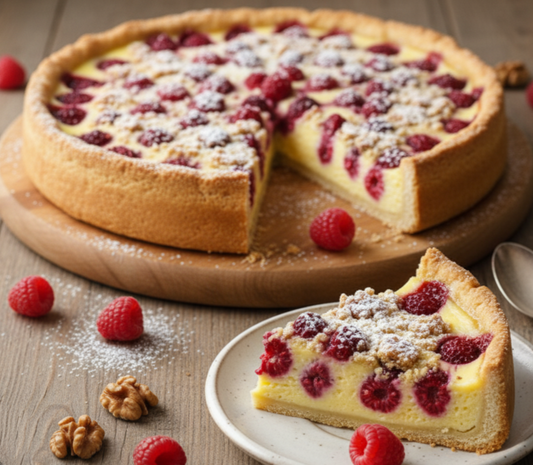 Kuchen de Arándanos y Frambuesas Frescas 🫐🍓🍰