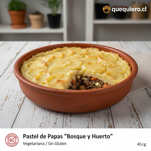 Pastel de Papas "Bosque y Huerto" (Vegetariano & Sin Gluten)